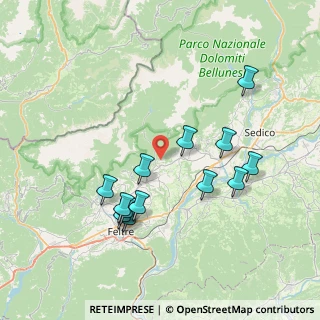 Mappa Via Cullogne, 32030 Cesiomaggiore BL, Italia (7.42385)