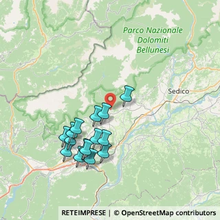 Mappa Via Cullogne, 32030 Cesiomaggiore BL, Italia (7.52333)