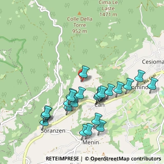 Mappa Via Cullogne, 32030 Cesiomaggiore BL, Italia (1.05833)