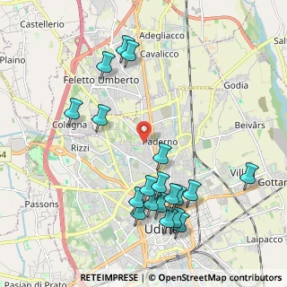 Mappa Via Graonet, 33100 Udine UD, Italia (2.25211)