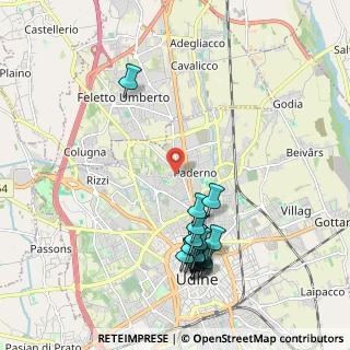 Mappa Via Graonet, 33100 Udine UD, Italia (2.2145)