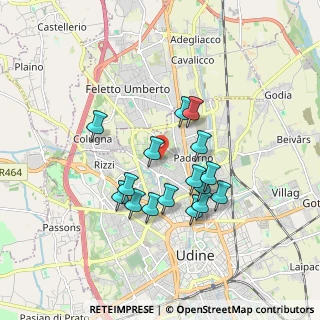 Mappa Via Susans, 33100 Udine UD, Italia (1.48438)