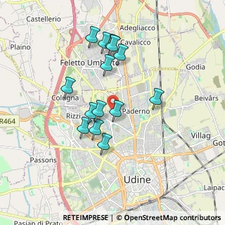 Mappa Via Susans, 33100 Udine UD, Italia (1.585)