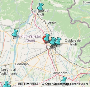 Mappa Via Antonio Bardelli, 33035 Udine UD, Italia (21.41643)