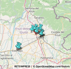 Mappa Via Antonio Bardelli, 33035 Udine UD, Italia (7.64583)