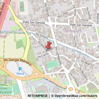 Mappa Via Brescia, 8, 33100 Udine, Udine (Friuli-Venezia Giulia)