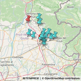 Mappa Via Gran Selva, 33100 Udine UD, Italia (7.66643)