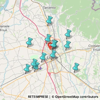 Mappa Via Gran Selva, 33100 Udine UD, Italia (6.25308)