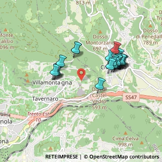 Mappa Via per casèl vèdro, 38121 Villamontagna TN, Italia (0.82174)