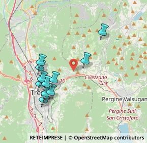 Mappa Via per casèl vèdro, 38121 Villamontagna TN, Italia (3.76917)