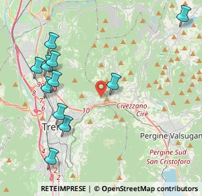 Mappa Via per casèl vèdro, 38121 Villamontagna TN, Italia (4.65909)