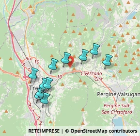 Mappa Via per casèl vèdro, 38121 Villamontagna TN, Italia (3.54091)