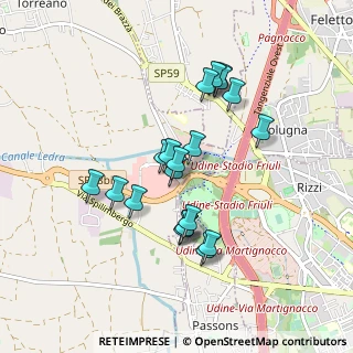 Mappa Via Cotonificio, 33035 Pasian di Prato UD, Italia (0.7585)