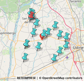 Mappa 33034 San Vito di Fagagna UD, Italia (6.88684)