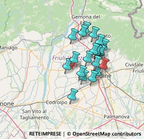 Mappa Via Battiferro, 33034 San Vito di Fagagna UD, Italia (10.248)