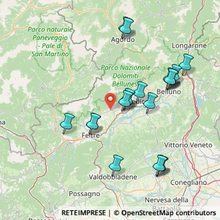 Mappa Via Grei, 32030 Cesiomaggiore BL, Italia (16.425)