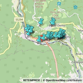 Mappa Via Nazionale, 25048 Berzo demo BS, Italia (0.71724)