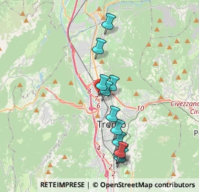 Mappa Via Vittime delle Foibe, 38121 Trento TN, Italia (3.29182)