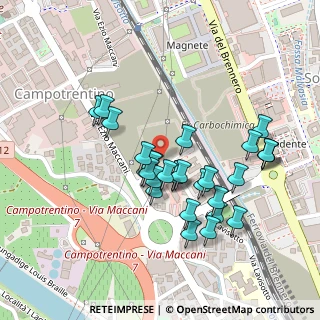 Mappa Via Vittime delle Foibe, 38121 Trento TN, Italia (0.2)
