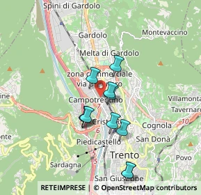 Mappa Via Vittime delle Foibe, 38121 Trento TN, Italia (1.49)