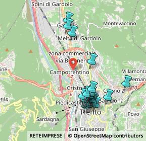 Mappa Via Vittime delle Foibe, 38121 Trento TN, Italia (2.0195)