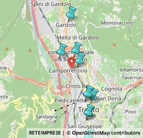 Mappa Via Vittime delle Foibe, 38121 Trento TN, Italia (2.25727)