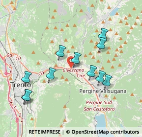 Mappa Frazione Mochena, 38045 Civezzano TN, Italia (3.71182)