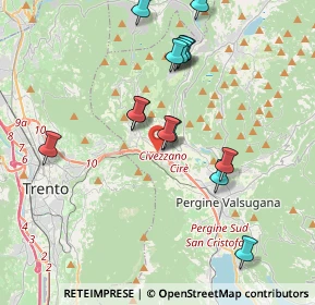 Mappa Civezzano Loc, 38045 Civezzano TN, Italia (3.72857)