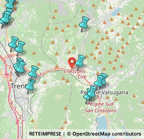 Mappa Frazione Mochena, 38045 Civezzano TN, Italia (6.156)