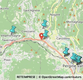 Mappa Frazione Mochena, 38045 Civezzano TN, Italia (2.82909)