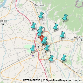 Mappa Via Soffumbergo, 33100 Udine UD, Italia (6.12571)