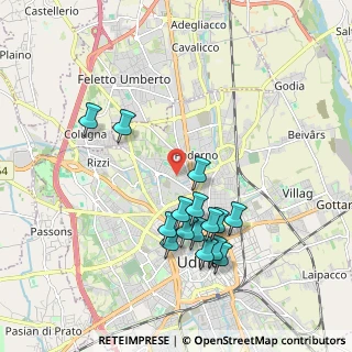 Mappa Via Soffumbergo, 33100 Udine UD, Italia (1.828)