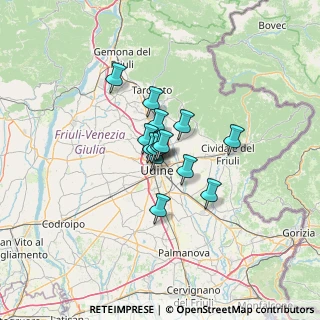 Mappa Via Monte Cimone, 33100 Udine UD, Italia (7.13143)