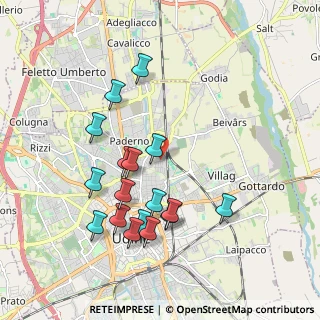 Mappa Via Monte Cimone, 33100 Udine UD, Italia (1.89118)