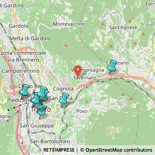 Mappa Via Antonia Pruner, 38121 Tavernaro TN, Italia (2.68636)