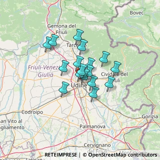 Mappa Via Monte Festa, 33100 Udine UD, Italia (8.80882)