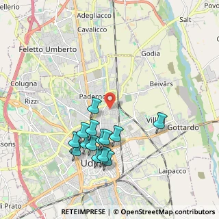 Mappa Via Monte Festa, 33100 Udine UD, Italia (1.90571)