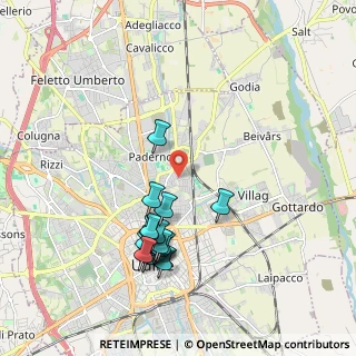 Mappa Via Monte Festa, 33100 Udine UD, Italia (1.92444)