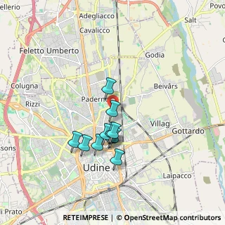 Mappa Via Monte Festa, 33100 Udine UD, Italia (1.42545)
