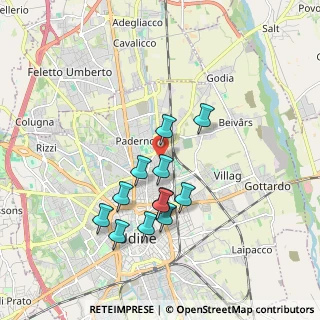 Mappa Via Monte Festa, 33100 Udine UD, Italia (1.60917)