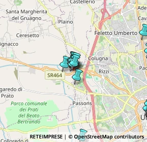 Mappa Via Raimondi D'Aronco, 33037 Pasian di Prato UD, Italia (2.264)