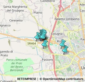 Mappa Via Raimondi D'Aronco, 33037 Pasian di Prato UD, Italia (0.5825)