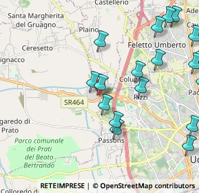 Mappa Via Raimondi D'Aronco, 33037 Pasian di Prato UD, Italia (2.6685)