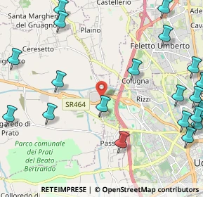 Mappa Via Raimondi D'Aronco, 33037 Pasian di Prato UD, Italia (3.003)
