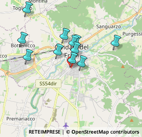 Mappa Via dei Miani, 33043 Cividale del Friuli UD, Italia (1.55727)