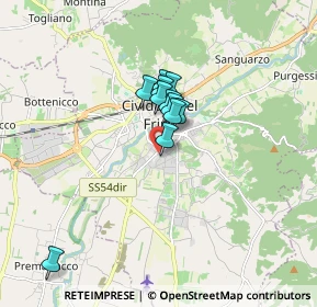 Mappa Via dei Miani, 33043 Cividale del Friuli UD, Italia (1.10727)