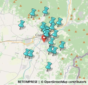 Mappa Via dei Miani, 33043 Cividale del Friuli UD, Italia (2.7025)