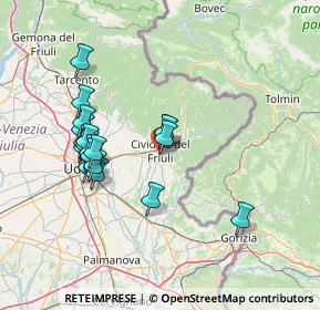 Mappa Via dei Miani, 33043 Cividale del Friuli UD, Italia (13.48105)