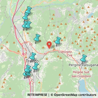Mappa Via Per Villamontagna, 38121 Trento TN, Italia (5.11833)