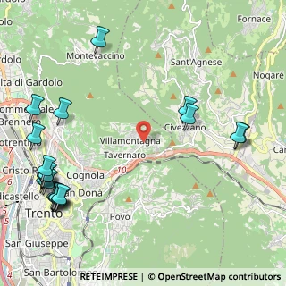 Mappa Via Per Villamontagna, 38121 Trento TN, Italia (3.01)